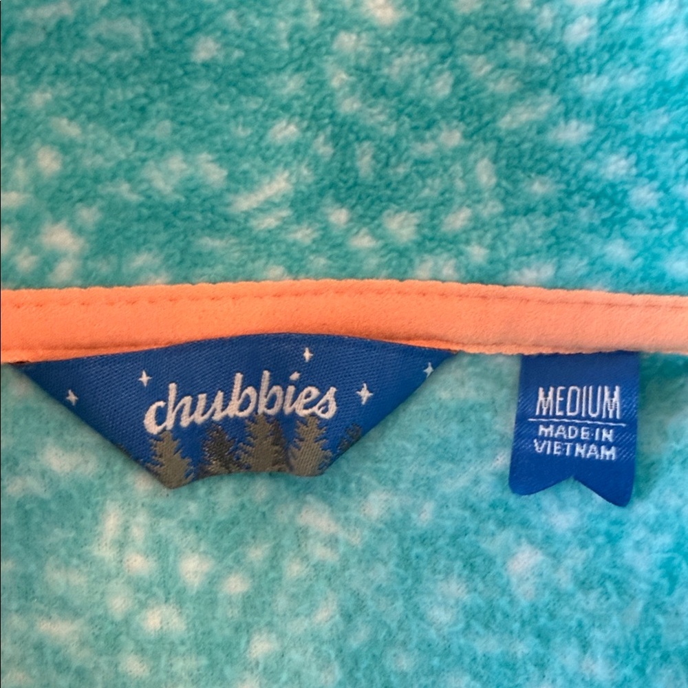 2 Chubbies Men’s FLEECE Navy and Teal Fleece Pullovers - Picture 2 of 3